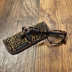 Women’s Torte-shell Cat Eye Readers x 2.5 with Case